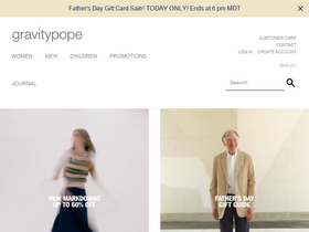 'gravitypope.com' screenshot