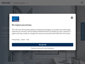 'heroal.de' screenshot