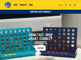 connect4oughts.com homepage screenshot