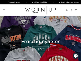 Worn up Sweden AB homepage screenshot