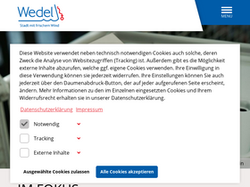 'wedel.de' screenshot