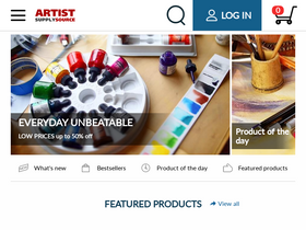 'artistsupplysource.com' screenshot