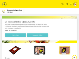 'kronan.is' screenshot