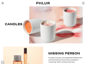 PHLUR homepage screenshot