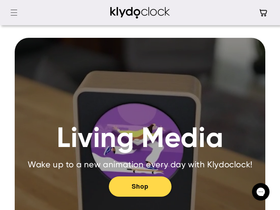 Klydoclock homepage screenshot