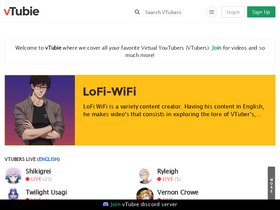 'vtubie.com' screenshot