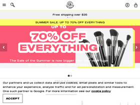 'bhcosmetics.com' screenshot
