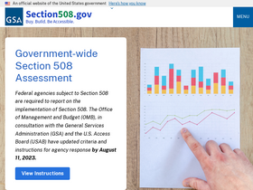 'section508.gov' screenshot
