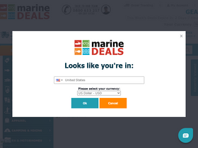'marine-deals.co.nz' screenshot