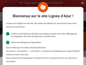 'lignesdazur.com' screenshot