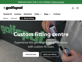 midlandsindoorgolf.com homepage screenshot