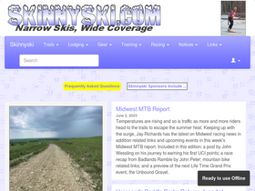 'skinnyski.com' screenshot