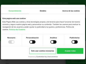'contraelcancer.es' screenshot