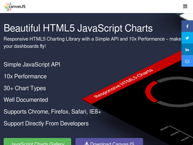 'canvasjs.com' screenshot