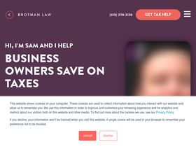 'sambrotman.com' screenshot