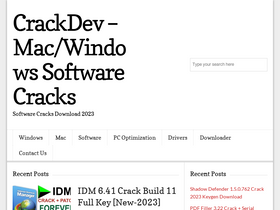 'crackdev.com' screenshot