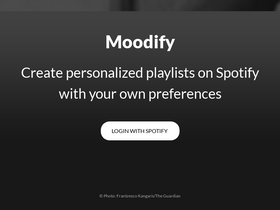 'moodify.app' screenshot