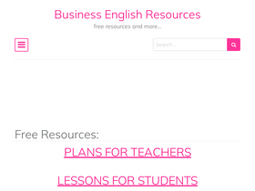 'businessenglishresources.com' screenshot