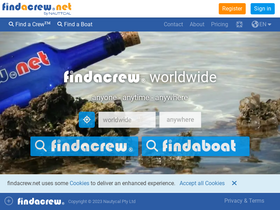 'findacrew.net' screenshot