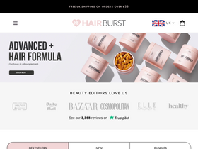 'hairburst.com' screenshot