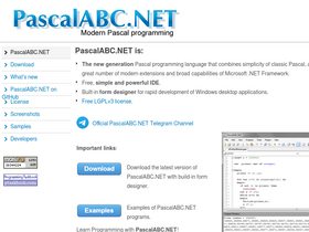 'pascalabc.net' screenshot