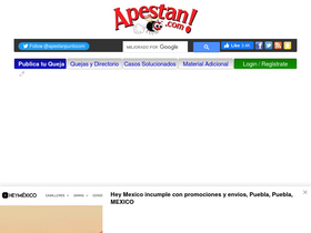 'apestan.com' screenshot