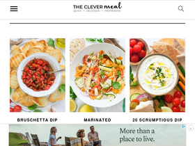 'theclevermeal.com' screenshot