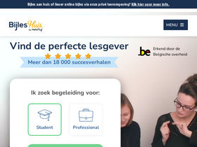 'bijleshuis.be' screenshot