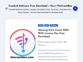 'thecrackbox.com' screenshot