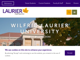 'scholars.wlu.ca' screenshot