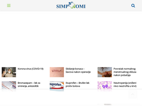'simptomi.rs' screenshot
