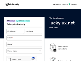 luckylux.net homepage screenshot