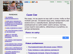 'zdamsam.ru' screenshot