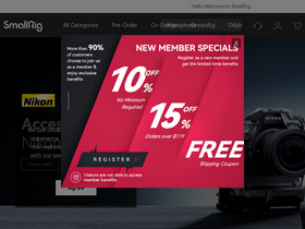 'smallrig.com' screenshot