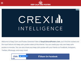 'keepcalmandposters.com' screenshot