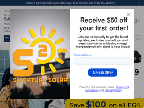 'signaturesolar.com' screenshot