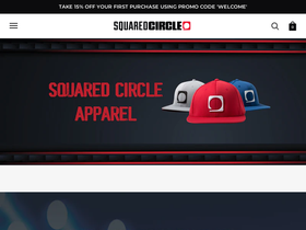 squaredcircleapparel.com homepage screenshot