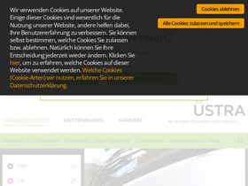 'uestra.de' screenshot