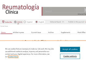 'reumatologiaclinica.org' screenshot