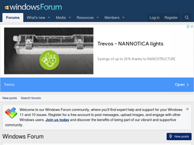 'windowsforum.com' screenshot