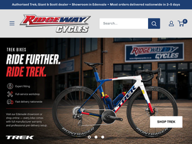ridgewaycycles.co.za homepage screenshot