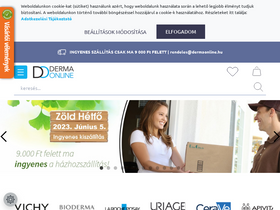 'dermaonline.hu' screenshot