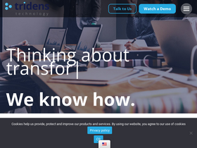 'tridenstechnology.com' screenshot