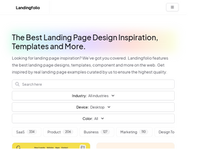 'landingfolio.com' screenshot
