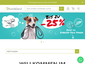 'hundeland.de' screenshot