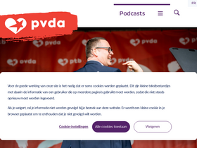 'pvda.be' screenshot