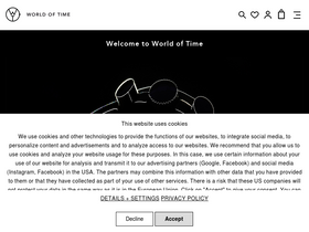 'worldoftime.de' screenshot