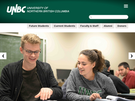 'unbc.ca' screenshot