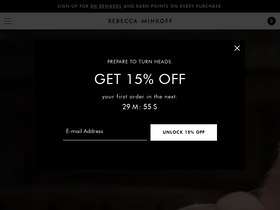 'rebeccaminkoff.com' screenshot