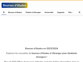 'bourses-etudes.net' screenshot